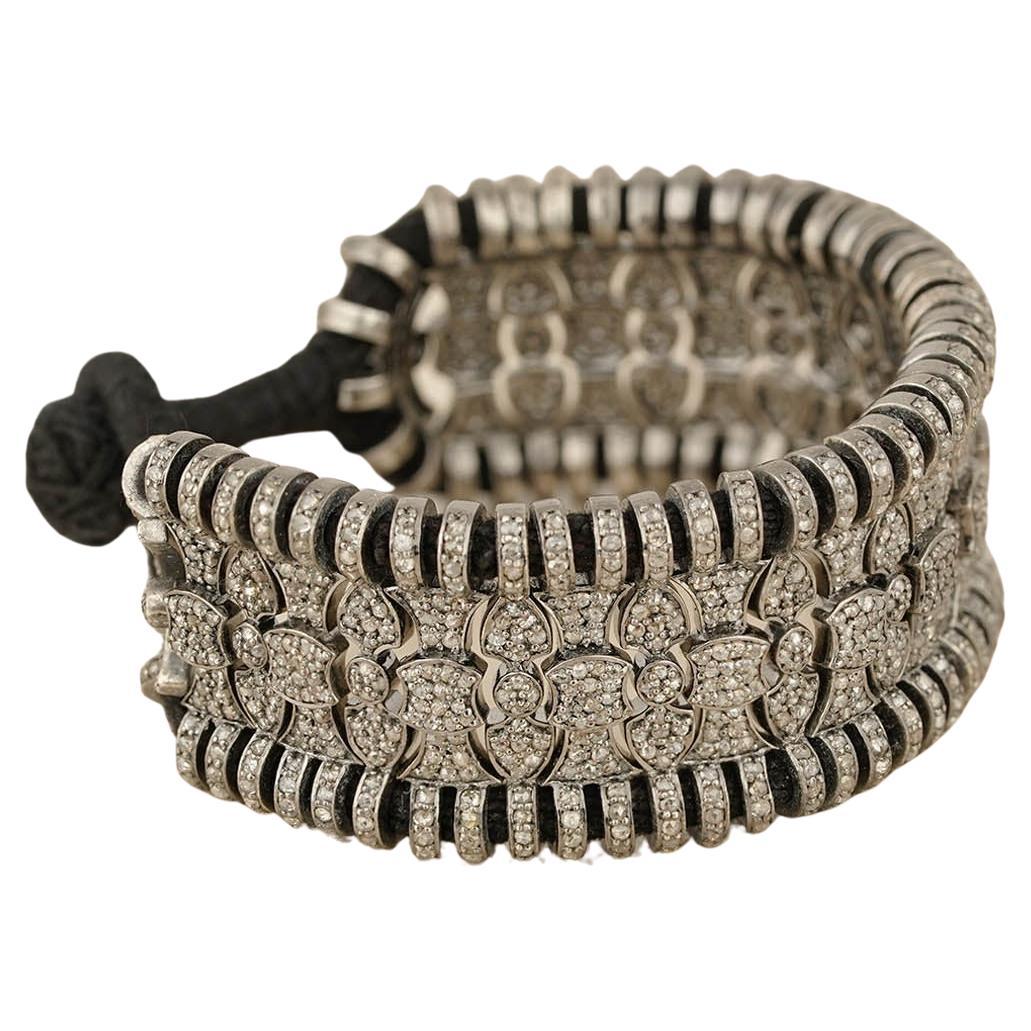 Moi Silver and Diamond Miray Bracelet