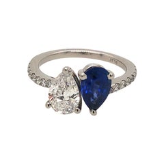 Moi Toi Blue Sapphire and Diamond Ring