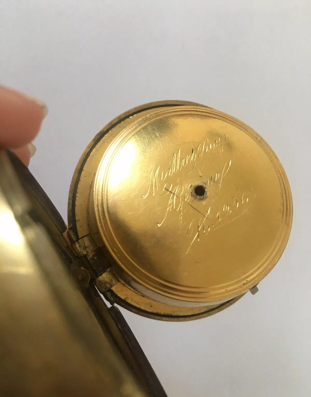 Moilliet Roux Quarter Repeater-Taschenuhr mit Gehäuse im Angebot 6
