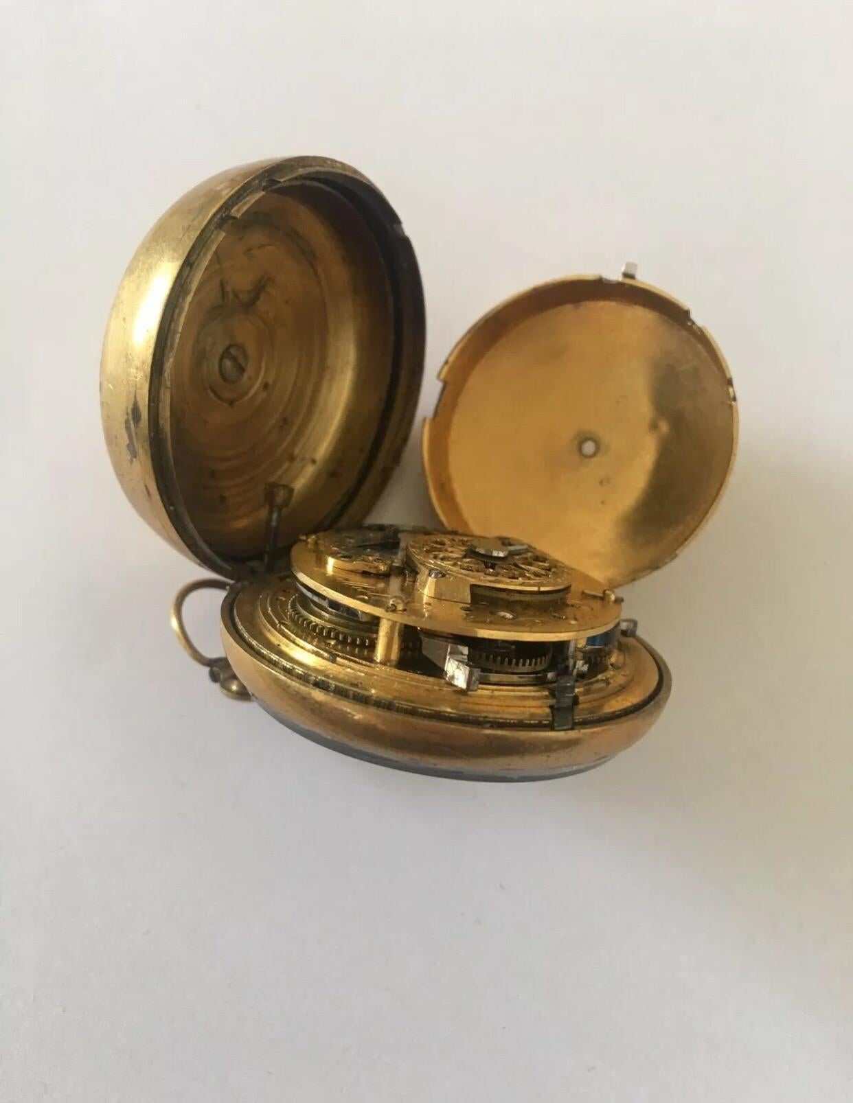 Moilliet Roux Quarter Repeater-Taschenuhr mit Gehäuse im Angebot 11