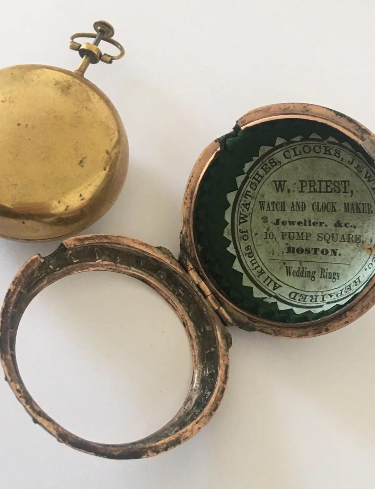 Moilliet Roux Quarter Repeater-Taschenuhr mit Gehäuse im Angebot 4