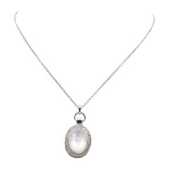 Moinca Rich Kosann Mother of Pearl Petite Stone Locket en argent sterling:: 44521