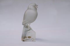 Moineau Glass Sculpture by Jan & Joël Martel, Art Deco, Circa 1930