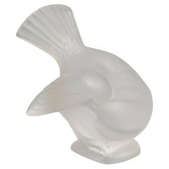 'Moineau Coquet' A Glass Bird Paperweight by Marc Lalique (1900 - 1977)