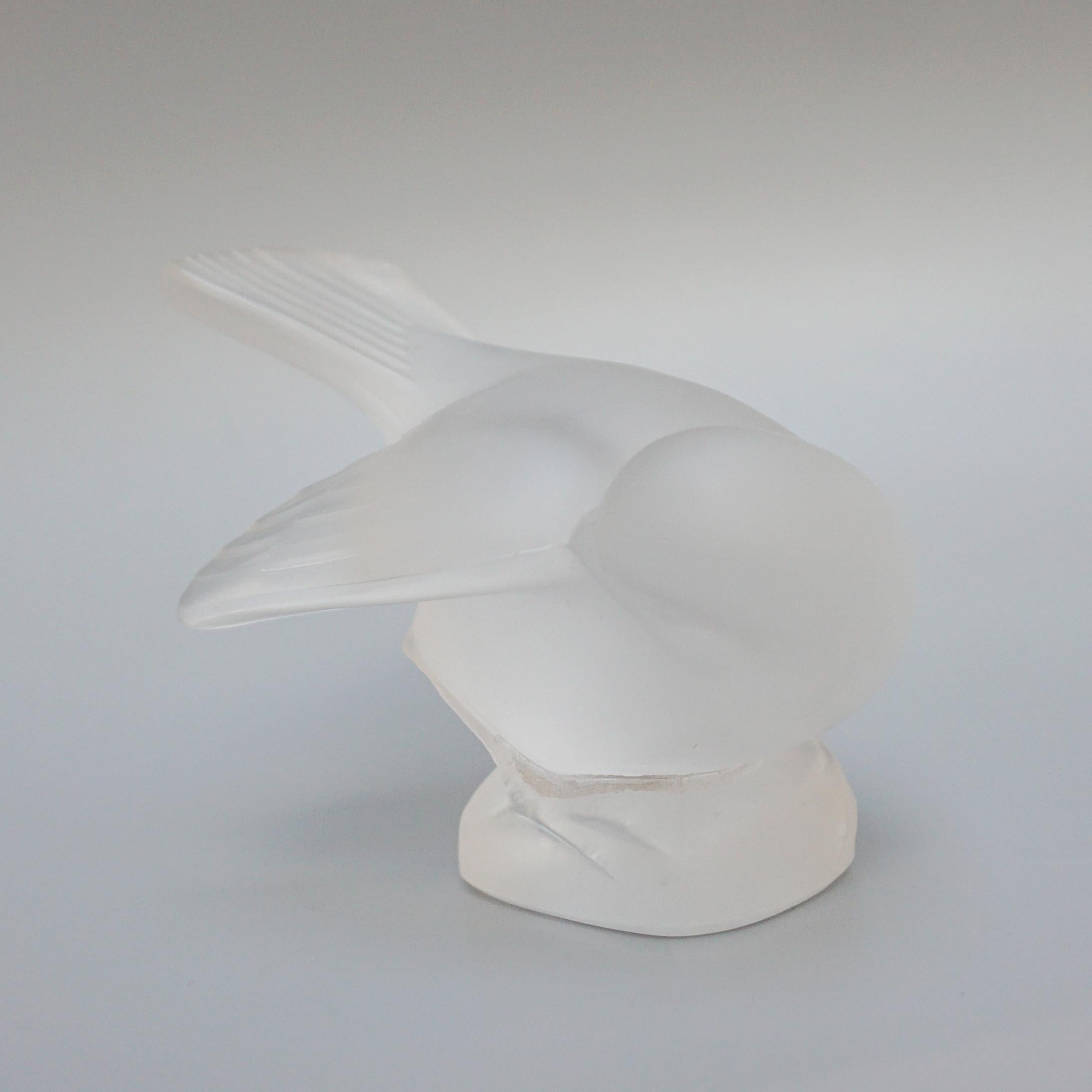 French Moineau Coquet A Glass Paperweight By Lalique