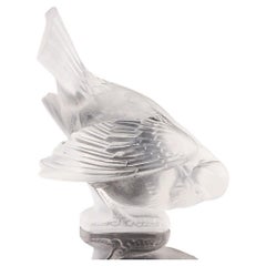 Moineau Coquet Rene Lalique Glass Paperweight