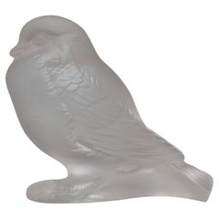 Moineau Fier' Rene Lalique Glas Briefbeschwerer 