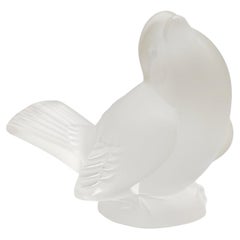 Moineau Moqueur' Presse-papier en verre contemporain de Lalique