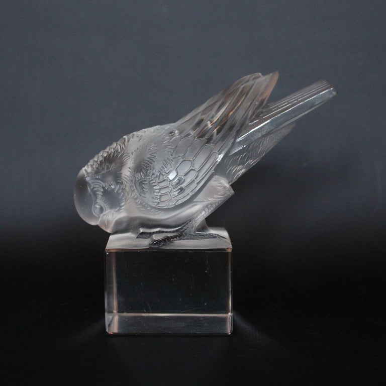 Moineau Sur Socle Lalique Paperweight at 1stdibs
