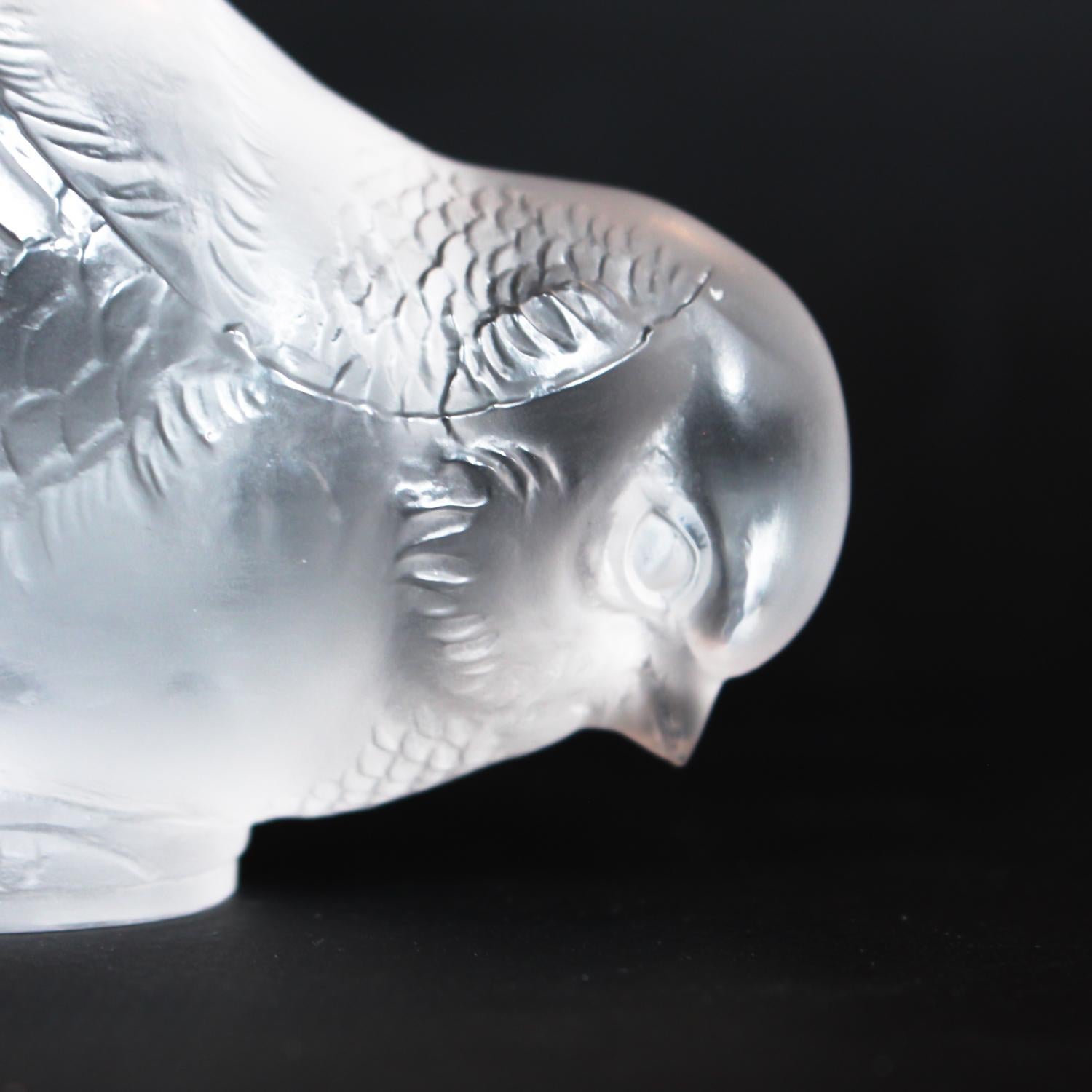 French Rene Lalique 'Moineau Timide'