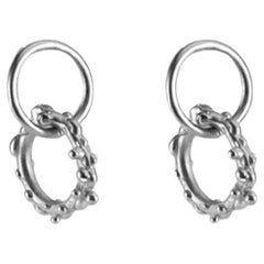 Boucles d'oreilles Moira Donei en argent simple