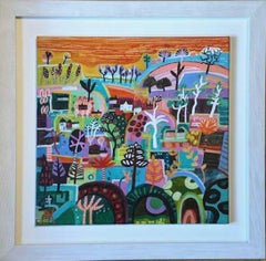 Inspired by Nature - Expressive and vibrant colourful semi abstract painting.