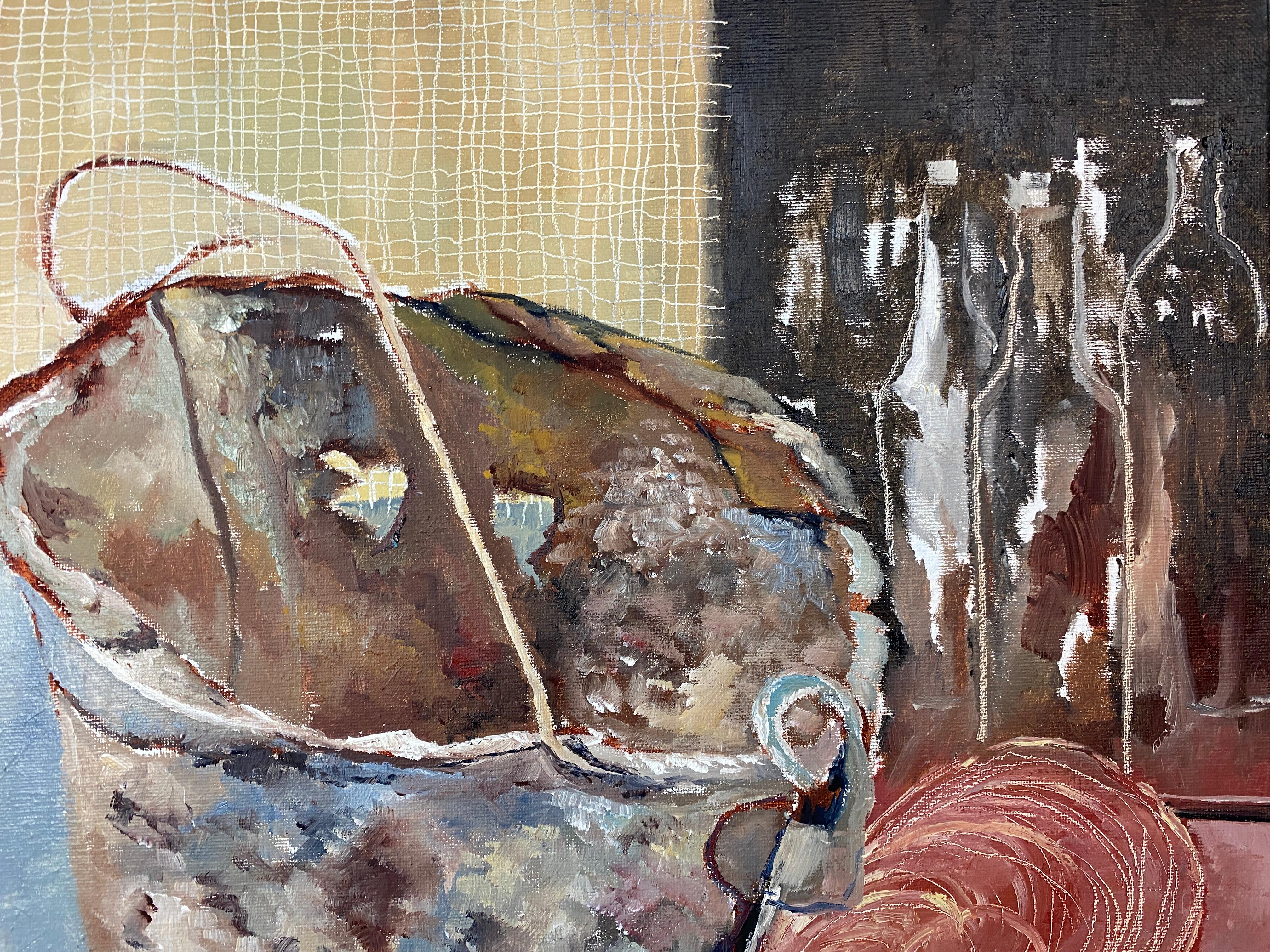 English Moira Thompson (Contemporary British School) 'Rocks in Old Bucket' For Sale