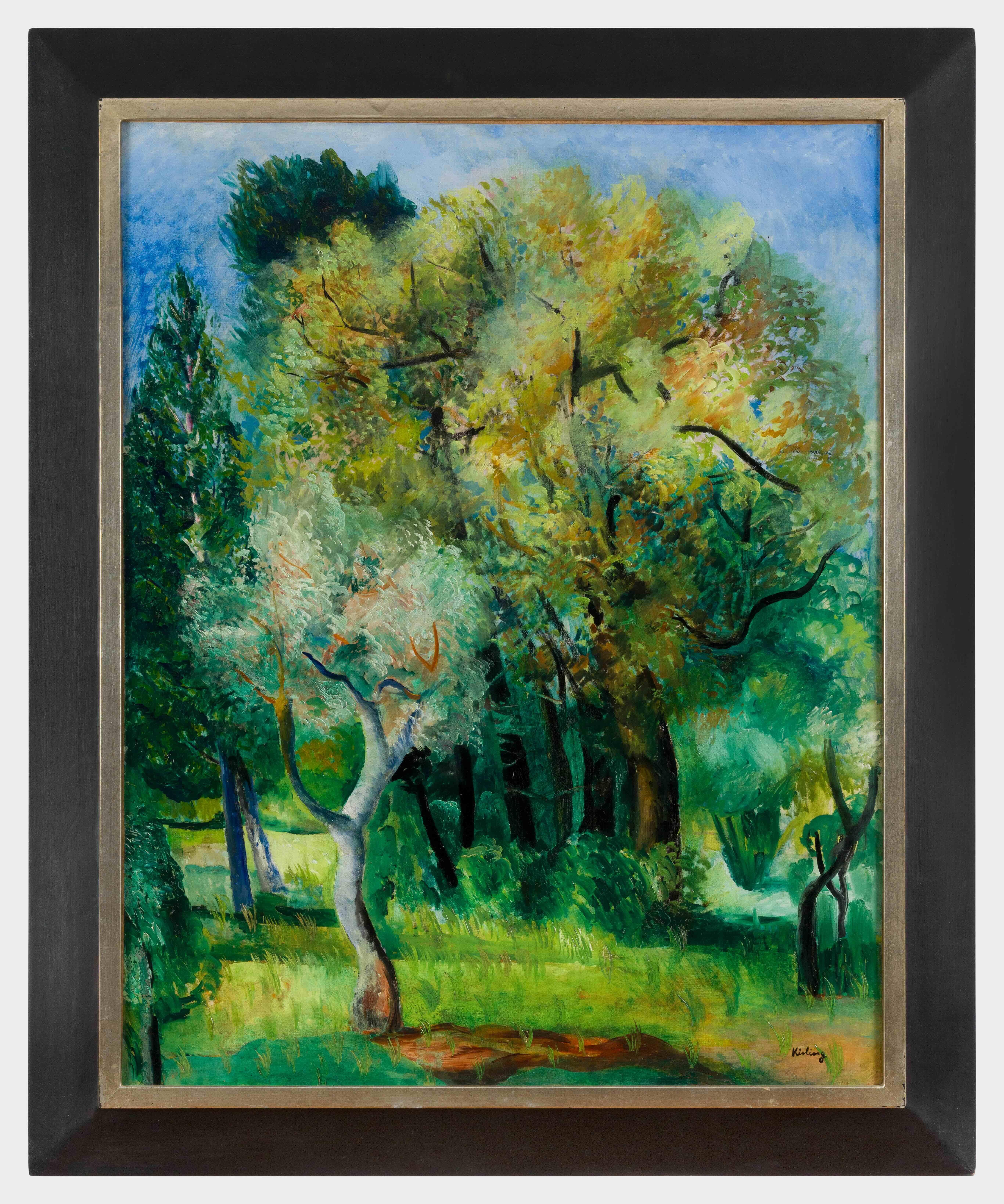 Paysage de Provence von Moïse Kisling - Landschaftsmalerei – Painting von Moise Kisling