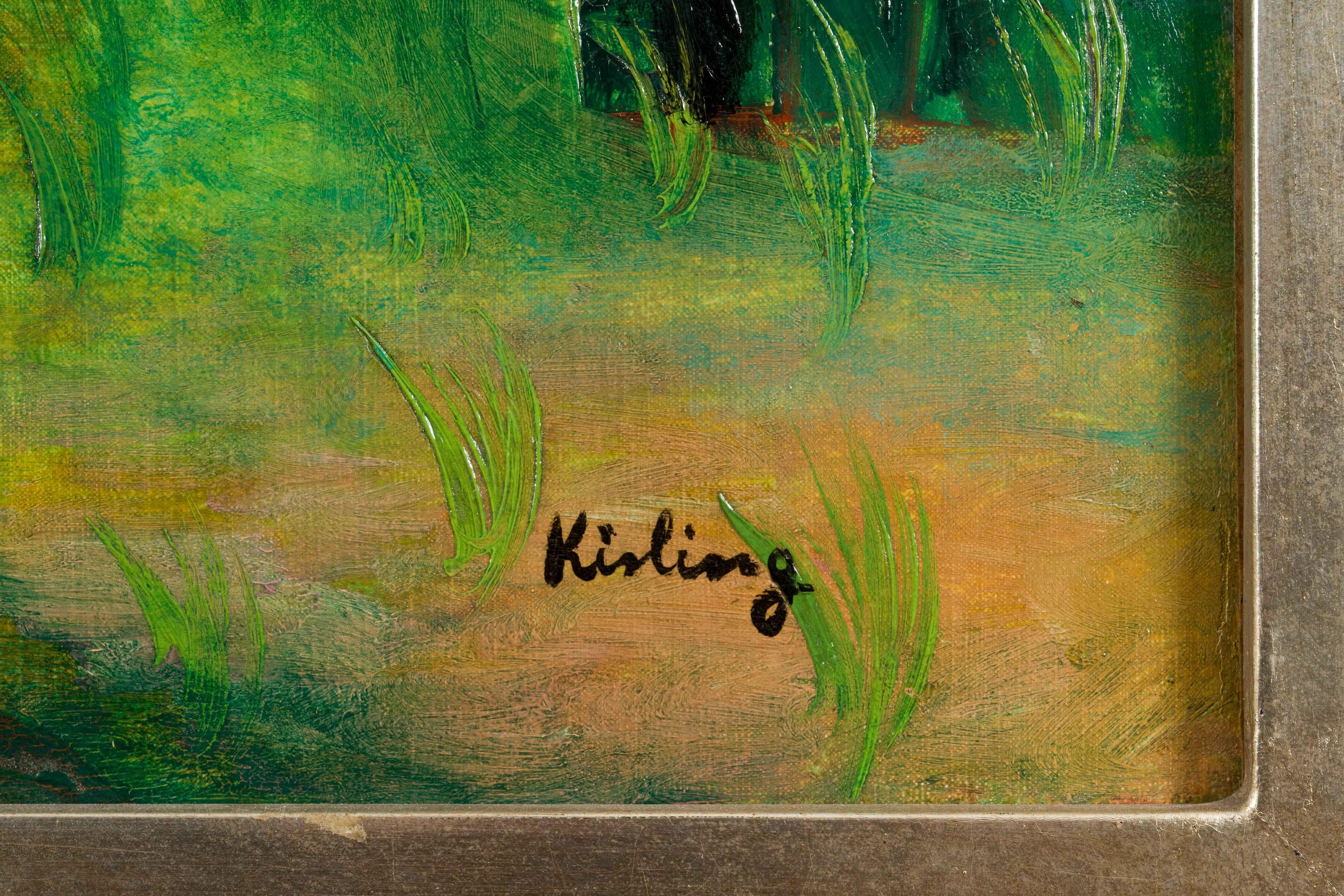 Paysage de Provence von Moïse Kisling - Landschaftsmalerei (Grau), Landscape Painting, von Moise Kisling