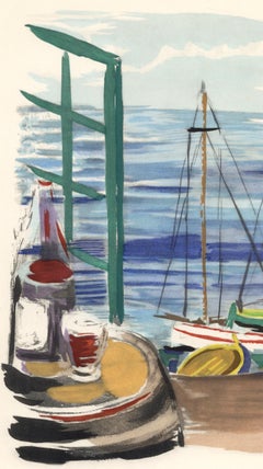 Moise Kisling, Wine of Departure, from Wines, Flowers, and Flames, 1956 (after)