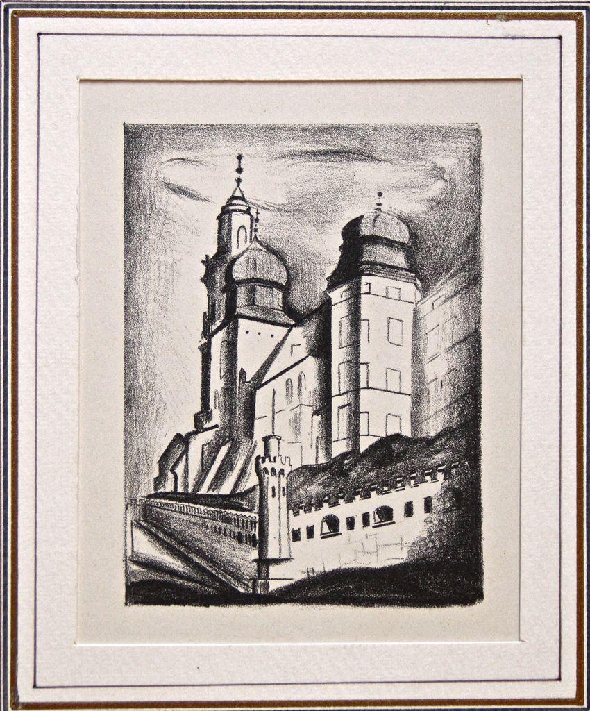 Figurative Print Moise Kisling - Paysage - Lithographie de M. Kisling - Années 1920