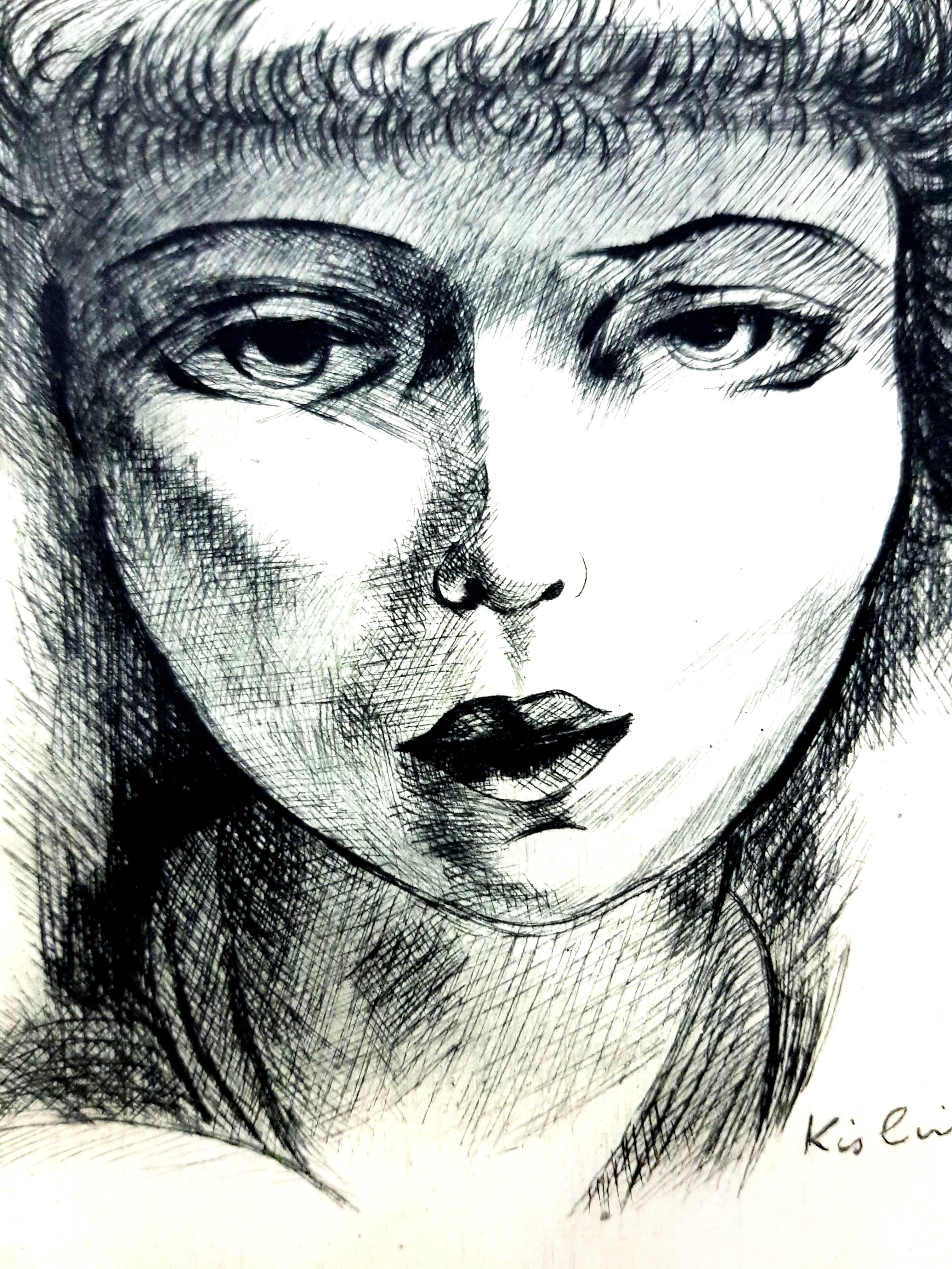 Moise Kisling - Woman - Etching For Sale 2