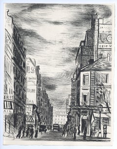Vintage "Montparnasse" original etching