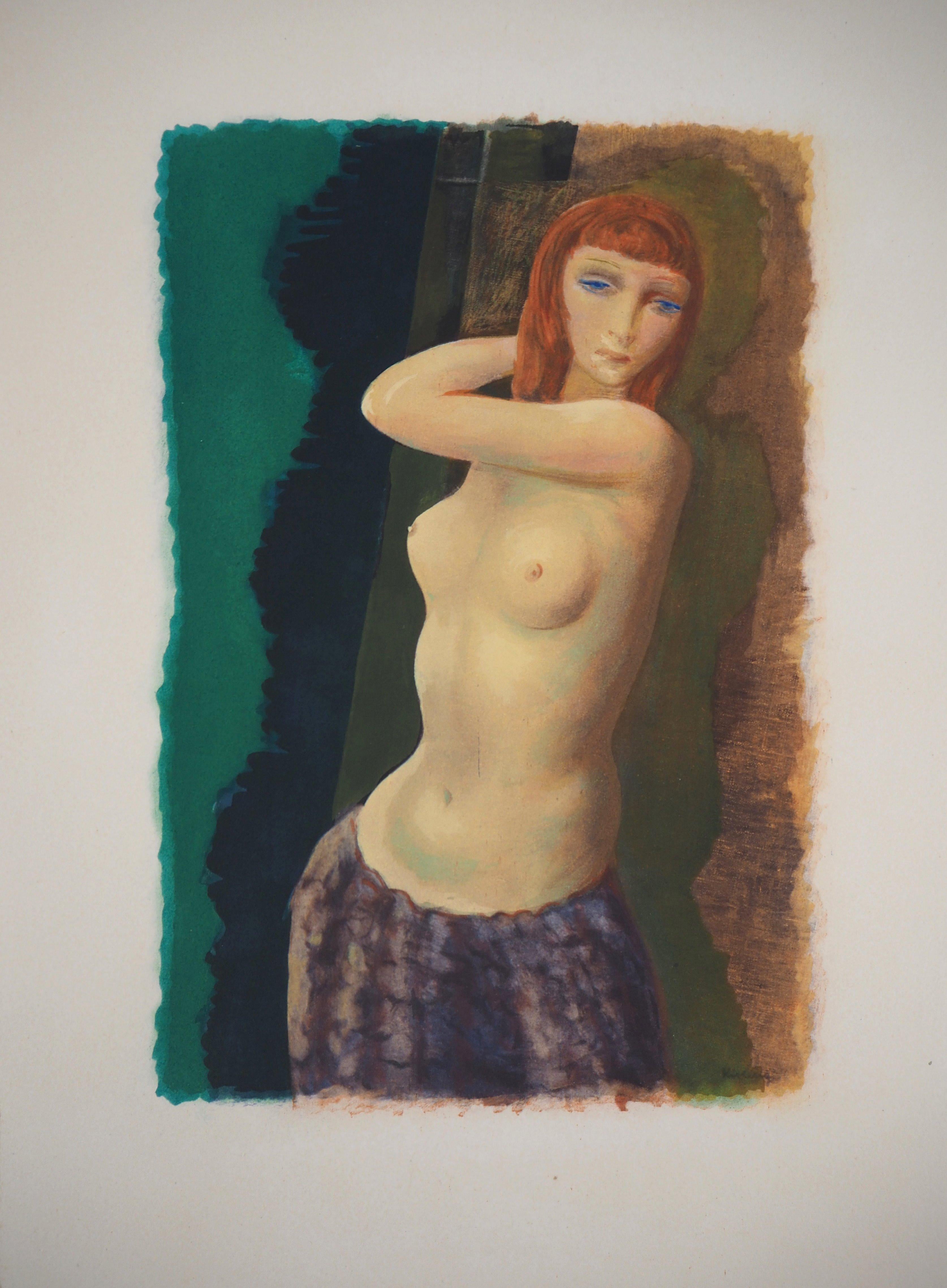 Moise Kisling Nude Print - Red-haired Model - Original Lithograph