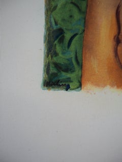 The Blond-haired Young Woman – Original-Lithographie
