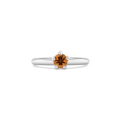 MOISEIKIN 0.68ct Yellow Sapphire Star Ring