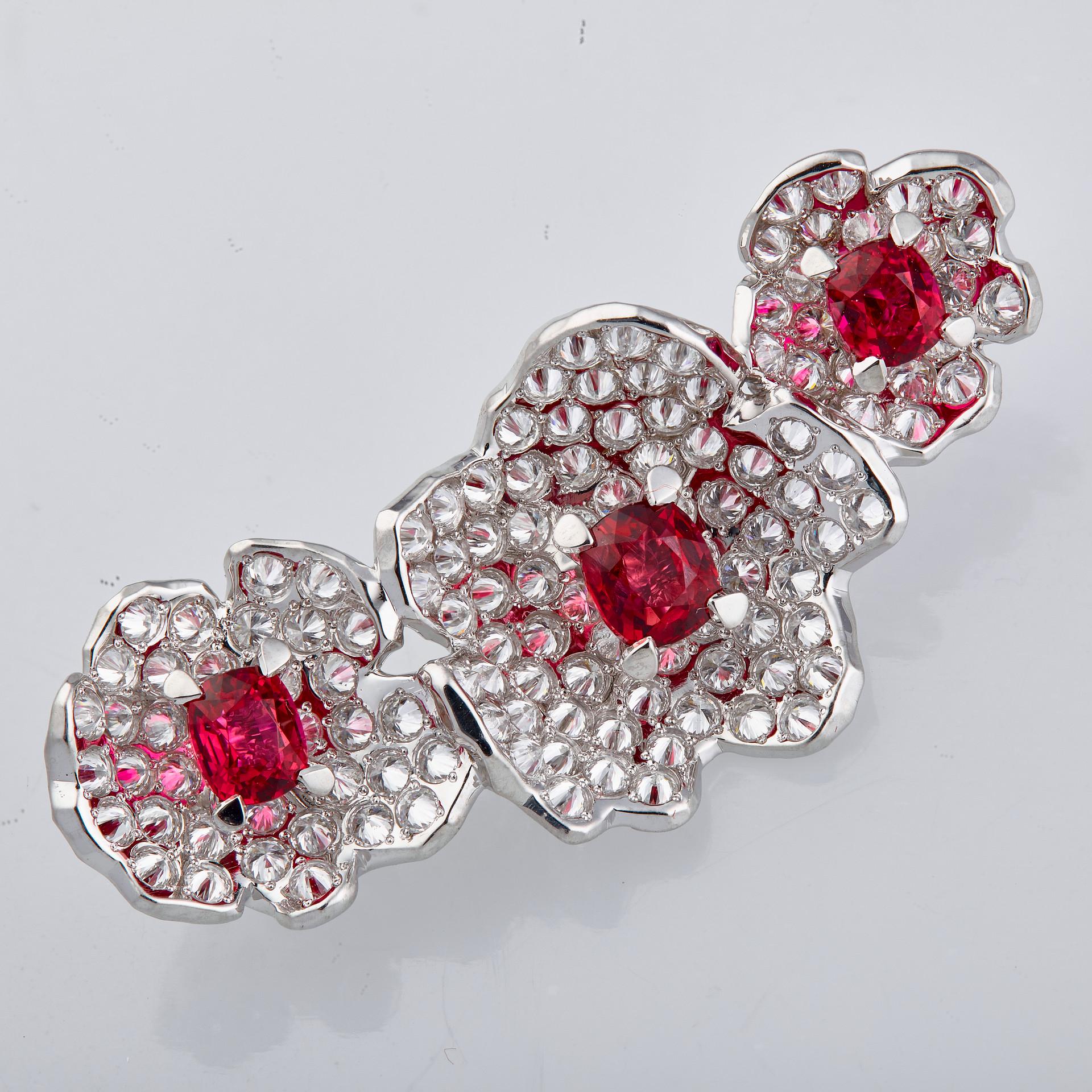 spinel brooches