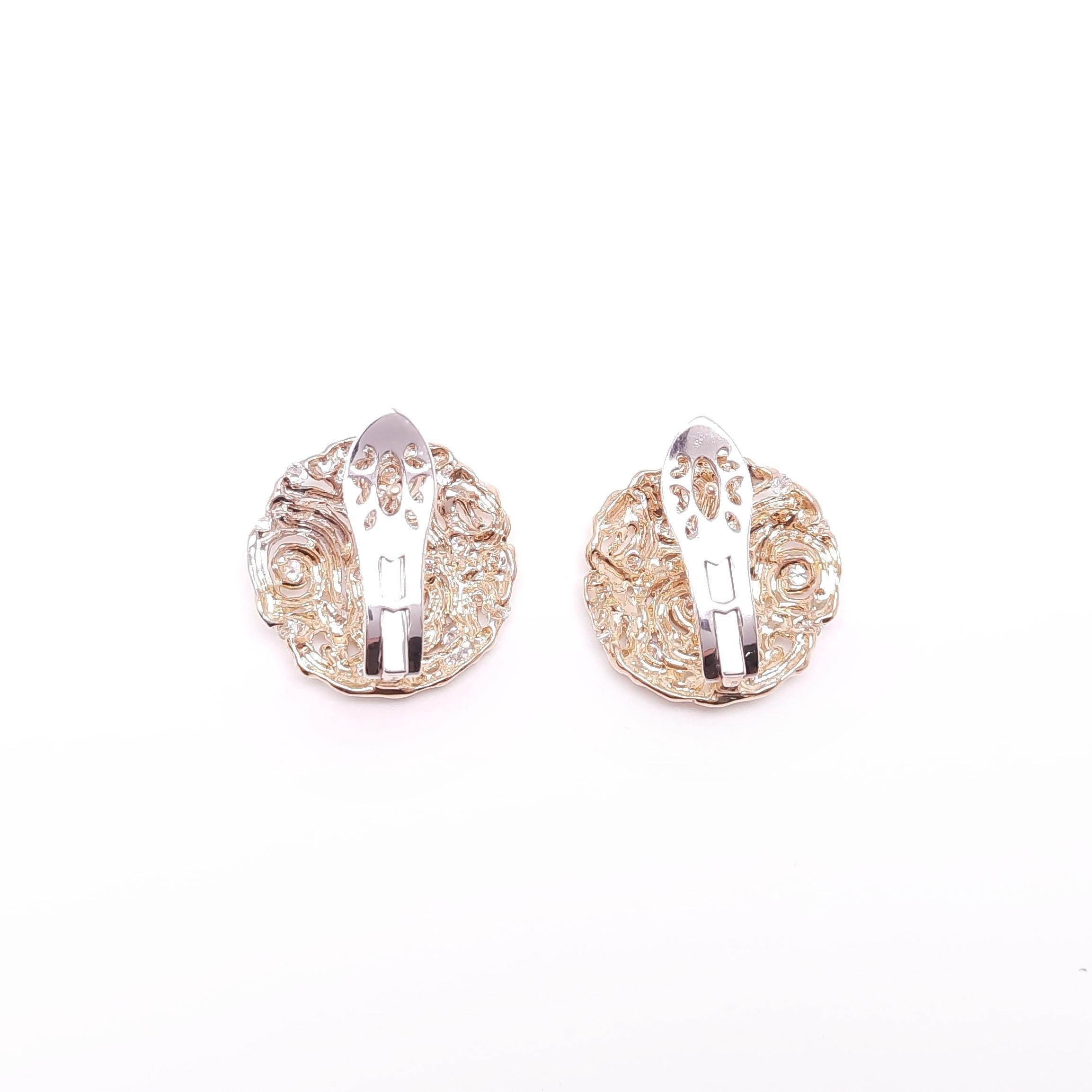 Contemporary MOISEIKIN 18 Karat Gold Diamond Starry Night Earrings For Sale