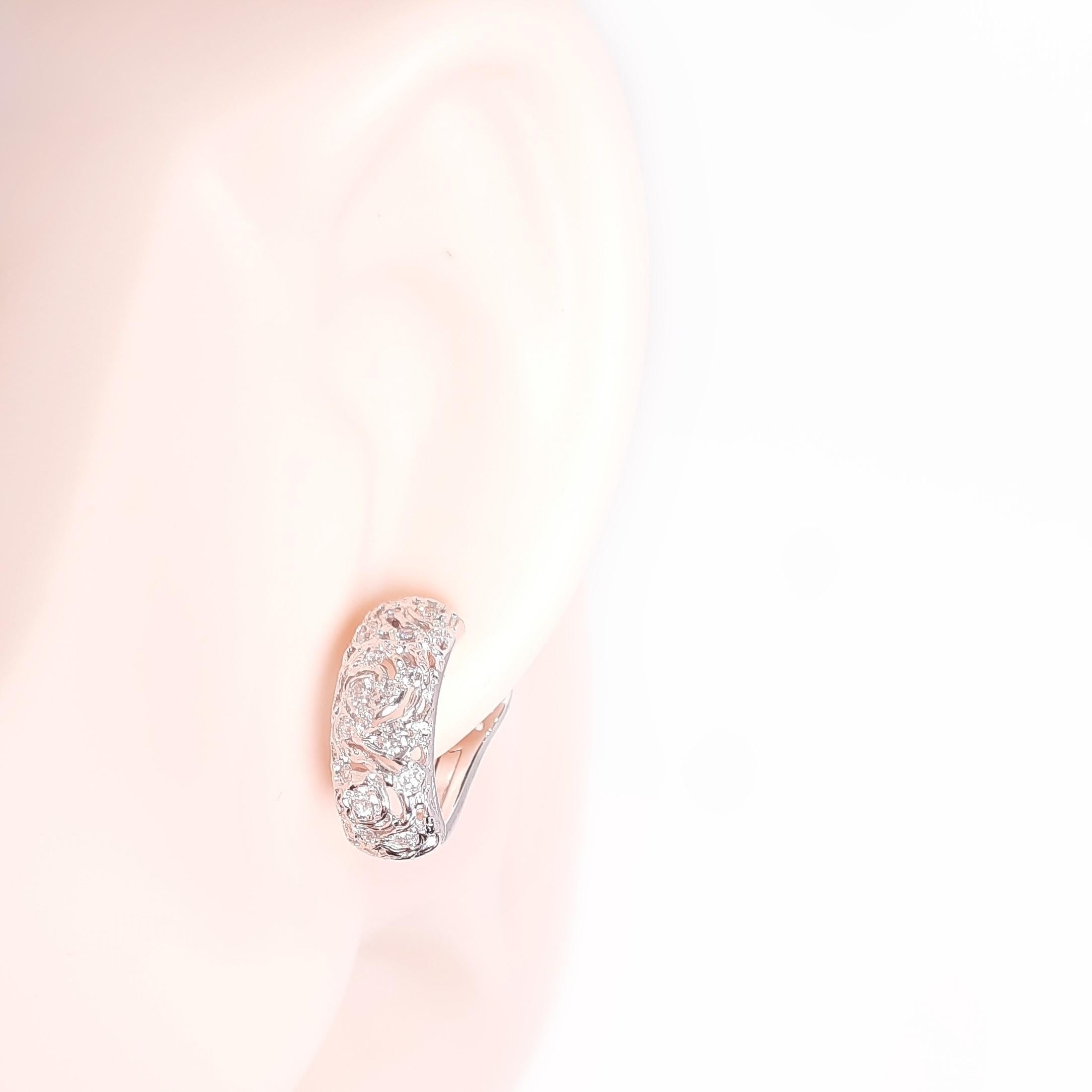 Moiseikin 18 Karat Gold Diamant-Sternen-Nacht-Ohrringe Damen im Angebot