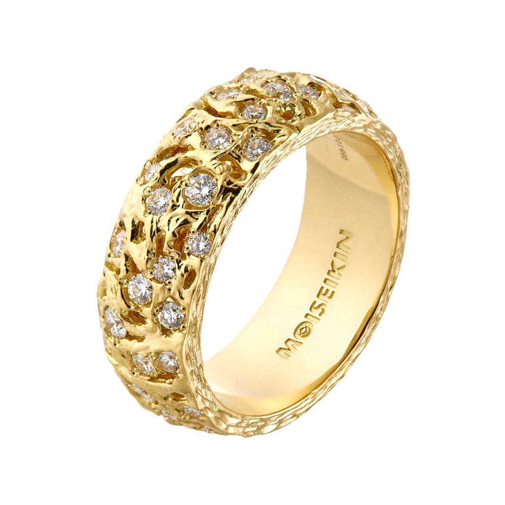 Moiseikin 18 Karat Gold Diamond Starry Night Infinity Ring
