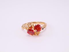 MOISEIKIN 18 Karat Gold Handmade Fancy Sapphire Starry Night Ring