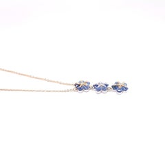Moiseikin 18 Karat Gold Sapphire Diamond Necklace