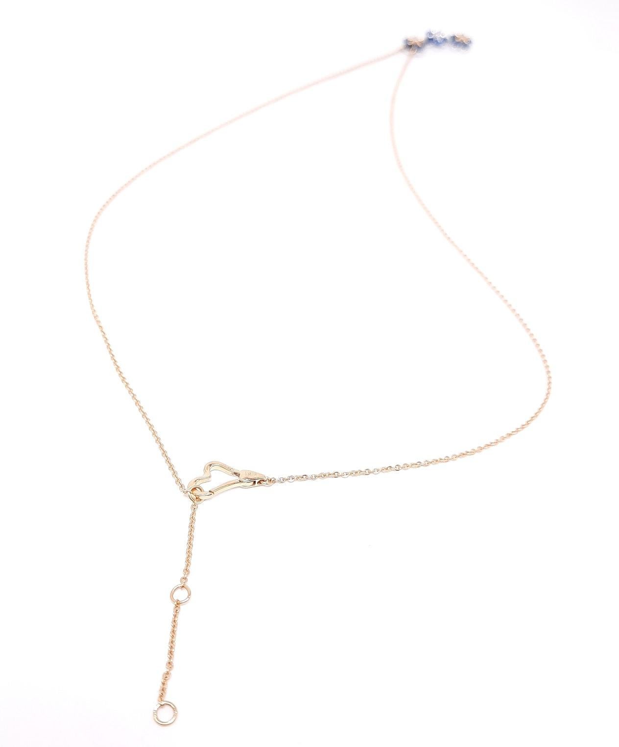 Contemporary Moiseikin 18 Karat Gold Sapphire Diamond Necklace For Sale