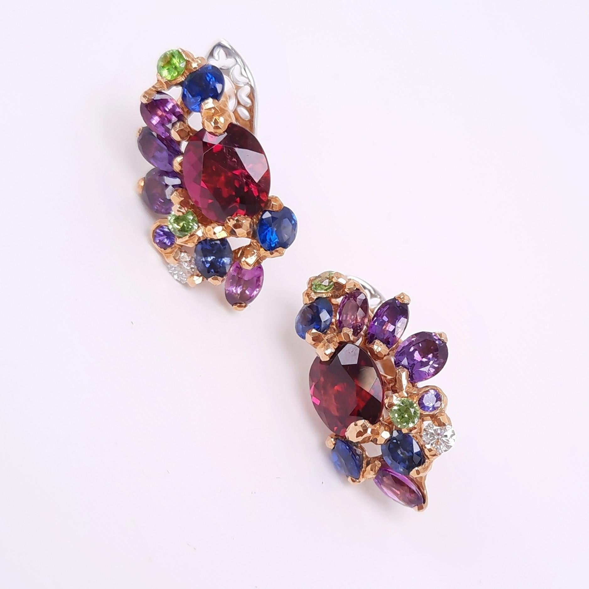 Handmade in 18K gold with artistry taste and the top quality gems, Viktor Moiseikin's intensive rubellite earings give the perfect colour harmony, creating a breathtaking masterpiece that transcends time and trends.

At the heart of these earrings