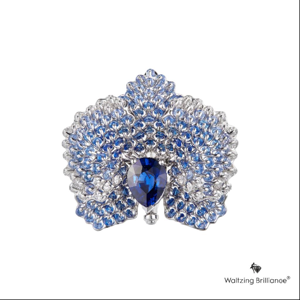 The orchid flowers instantly attract attention and fascinate people for their luxurious and perfect beauty. To celebrate the coming Spring, MOISEIKIN has created an endless beauty of Orchid with innovative technology. A 3.43ct Royal Blue sapphire