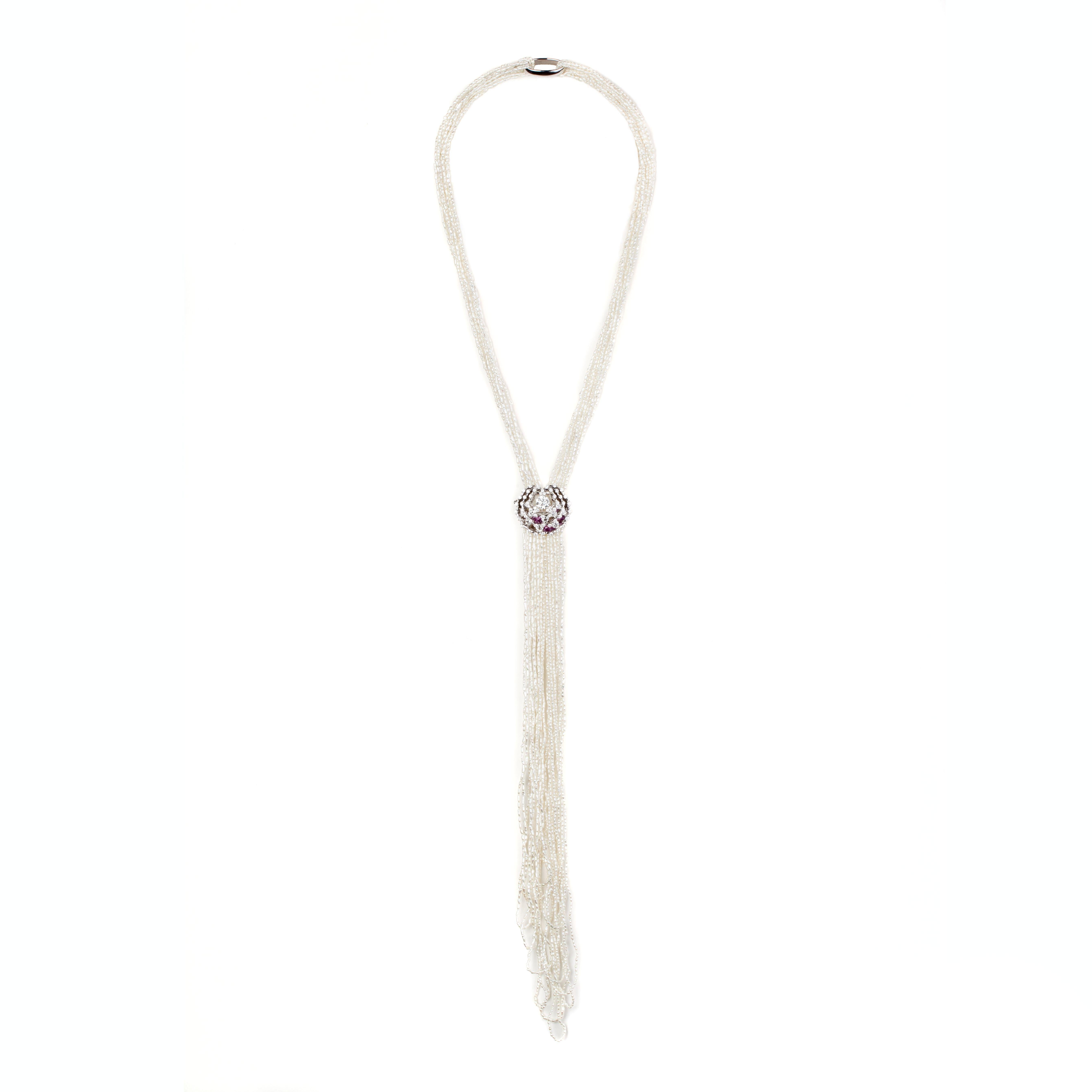 Spilla con diamante Up & Up in oro bianco 18 carati di Moiseikin In condizioni ottime in vendita a Hong Kong, HK