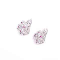 Moiseikin 18k White Gold Diamond Innovative Earrings