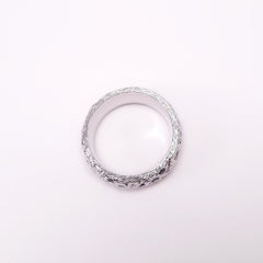 MOISEIKIN 18K White Gold Diamond Sapphire Starry Night Infinity Ring