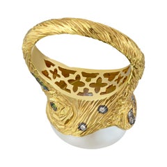 Moiseikin 18 Karat Gold Baroque Pearl Handmade Ring