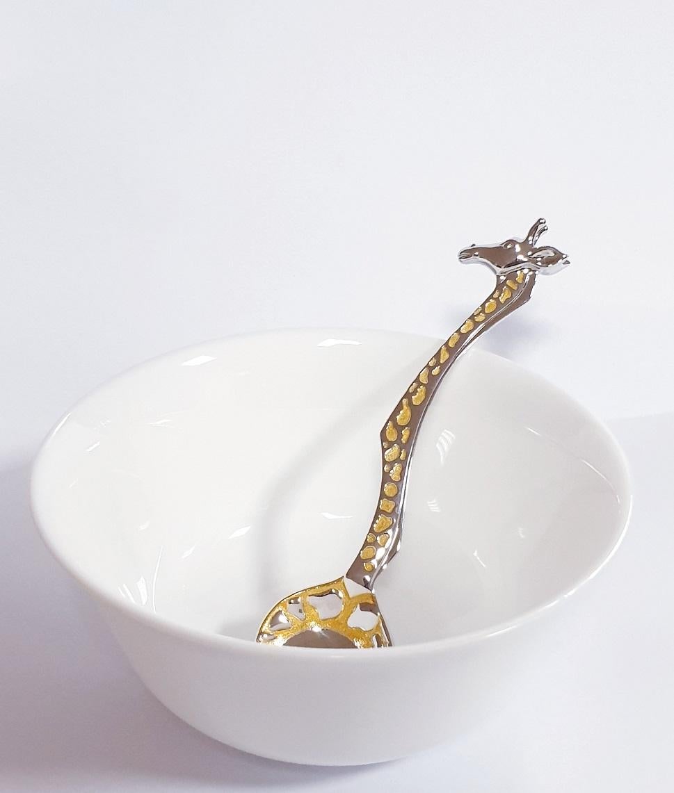 silver spoon giraffe necklace
