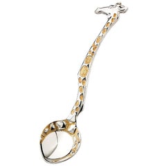 Moiseikin Silver Giraffe Spoon Gift for Baby and Children