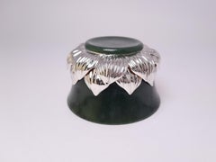 MOISEIKIN Silver Nephrite Lotus Tea Cup