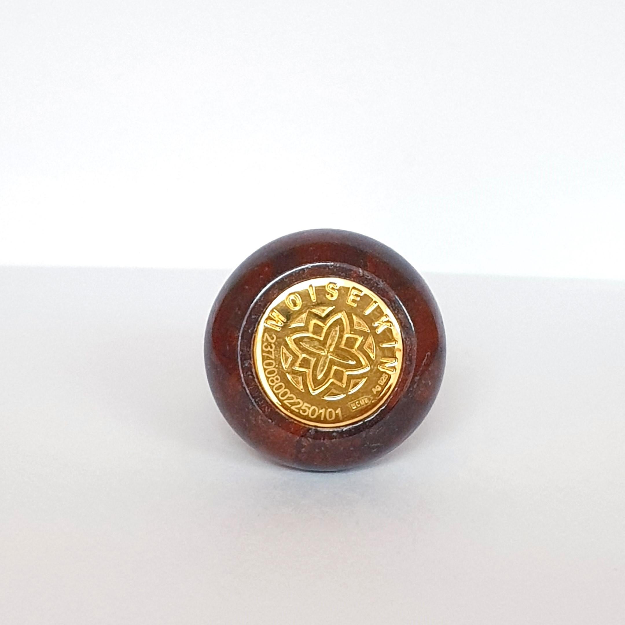 Round Cut MOISEIKIN SV Gold Plated Jewel Chrsitmas Tree Miniature For Sale