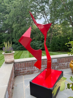 "Escultura cinética abstracta para exteriores "Amantes danzantes