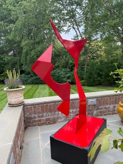 Used "Dancing Lovers" Abstract Kinetic Outdoor Sculpture 