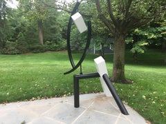 "Harmony" Moises Morgenstern Kinetic Sculpture White, Black Abstract Modern