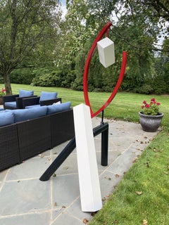 "Spinning Antlers" Abstract Kinetic Sculpture, Outdoor or Indoor