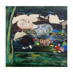 "Ophelia" Zeitgenössische Wiedergabe des berühmten Gemäldes von John Everett Millais