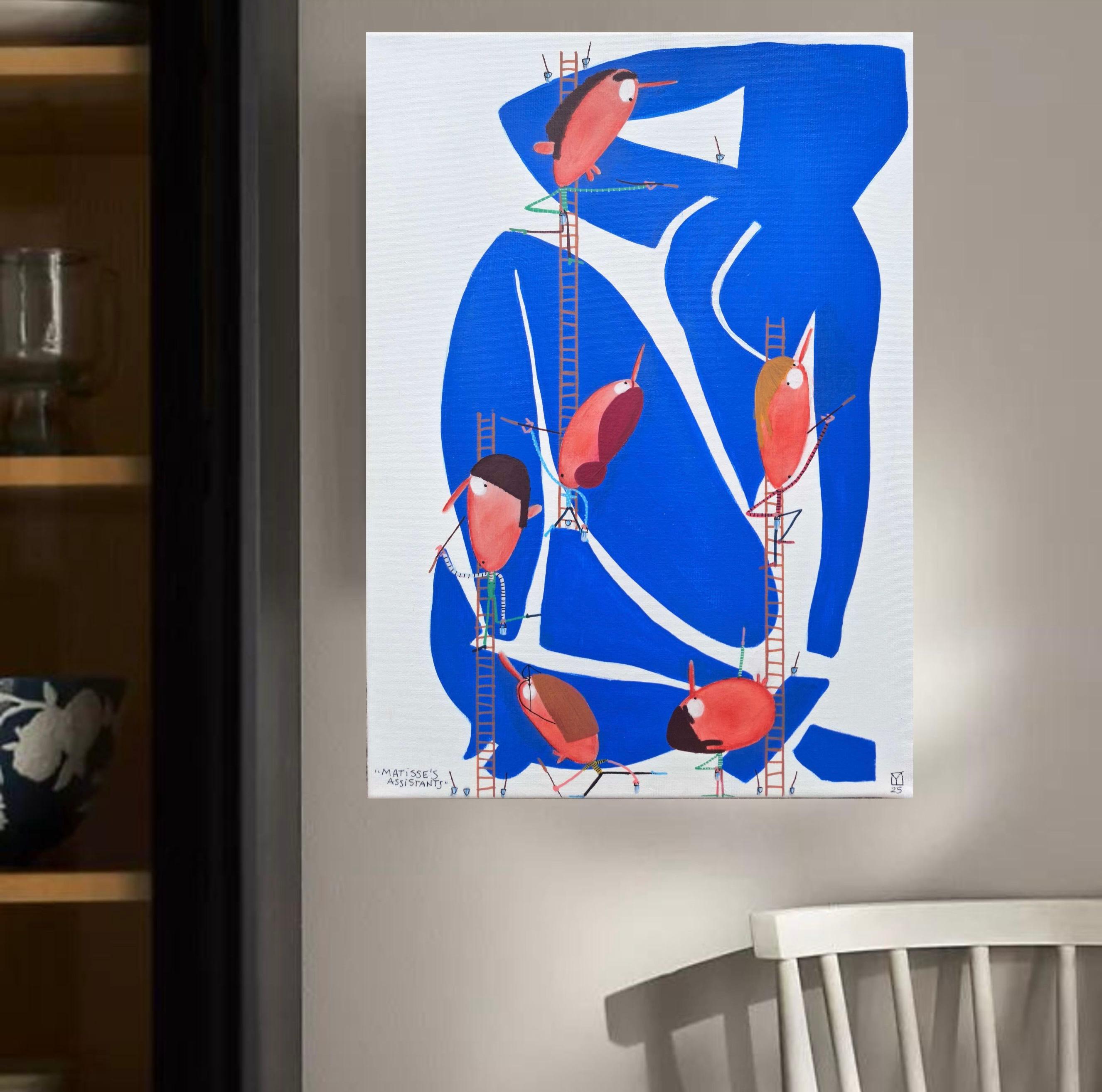 Matisse's Assistenten – Painting von Moisés Yagües