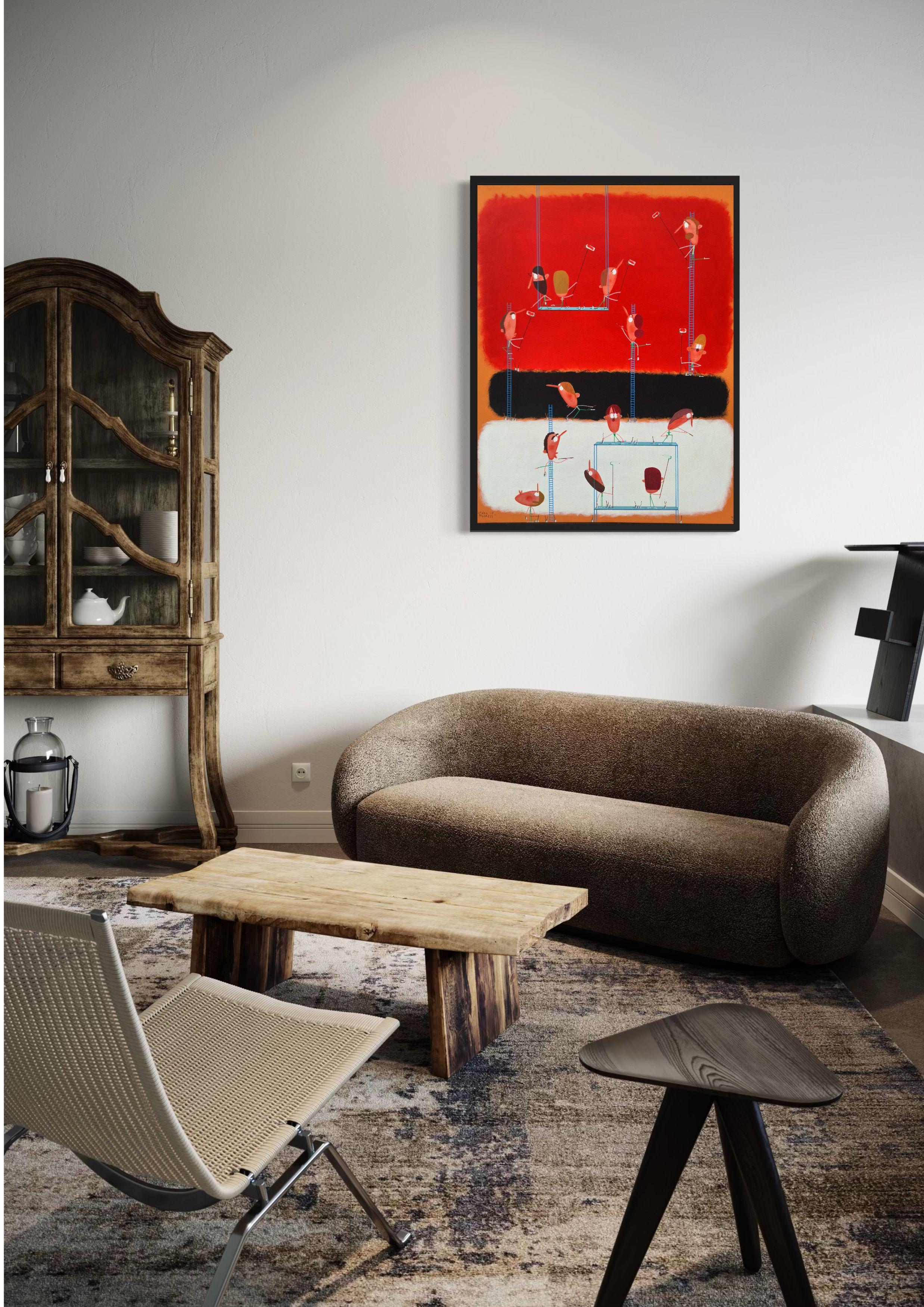 Rothko In Progress - Painting by Moisés Yagües